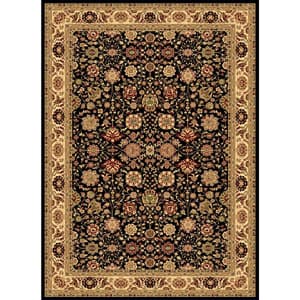 Rugs America™ New Vision Tabriz Floral Black Rectangle Area Rug Boscov's