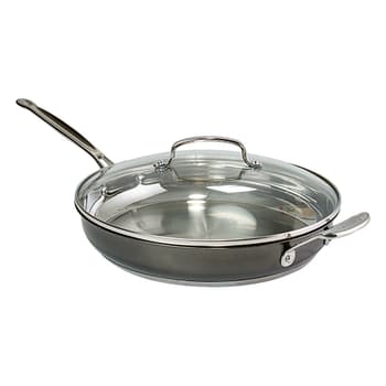 Cuisinart 12-In. Black Stainless Steel Skillet