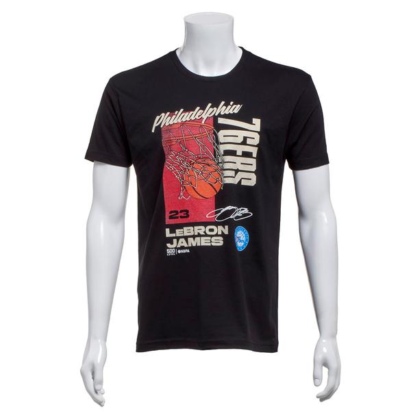 Mens NBA 76ers LeBron James All Net Short Sleeve
