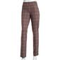 Petite Size Briggs Plaid Pull On Straight Leg Ponte Pants - image 1