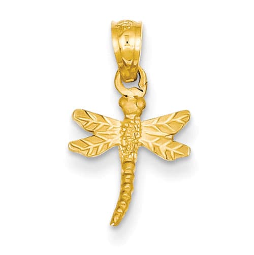 Gold Classics&#40;tm&#41; 14kt. Yellow Gold Dragonfly Pendant - image 