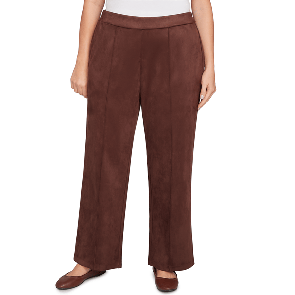 Plus Size Skyes the Limit Autumn Countryside Solid Faux Suede P