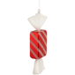 Northlight Wrapped Candy with Striped Glitter Christmas Ornament - image 2