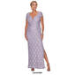 Womens Connected Apparel Short Sleeve Sequin Lace Sheath Gown - image 4