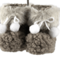 Northlight High Pile Fleece Winter Booties Christmas Ornament - image 6