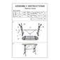 9th & Pike® Black Grey Farmhouse Metal Console Table - image 11