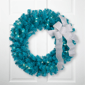 Northlight Pre-Lit Artificial Turquoise Pine Christmas Wreath - image 1