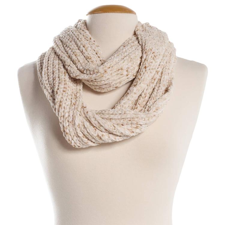 Womens Cuddl Duds(R) Chenille Speckled Infinity Scarf
