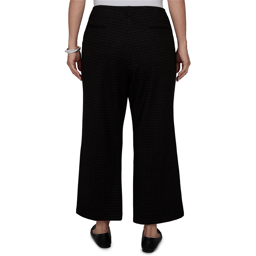 Plus Size Emaline Country Code Plaid Kick Flare Pull On Pants