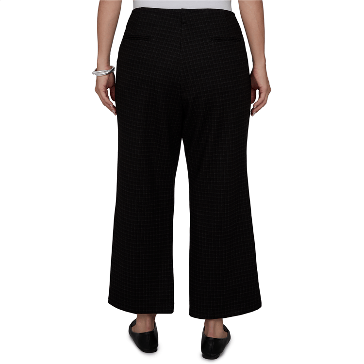 Plus Size Emaline Country Code Plaid Kick Flare Pull On Pants