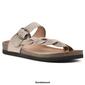 Womens White Mountain Crawford Suede Footbed Slide Wedge Sandals - image 7