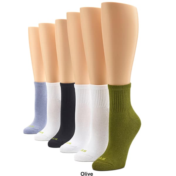 Womens HUE&#174; 6pk. Quarter Socks