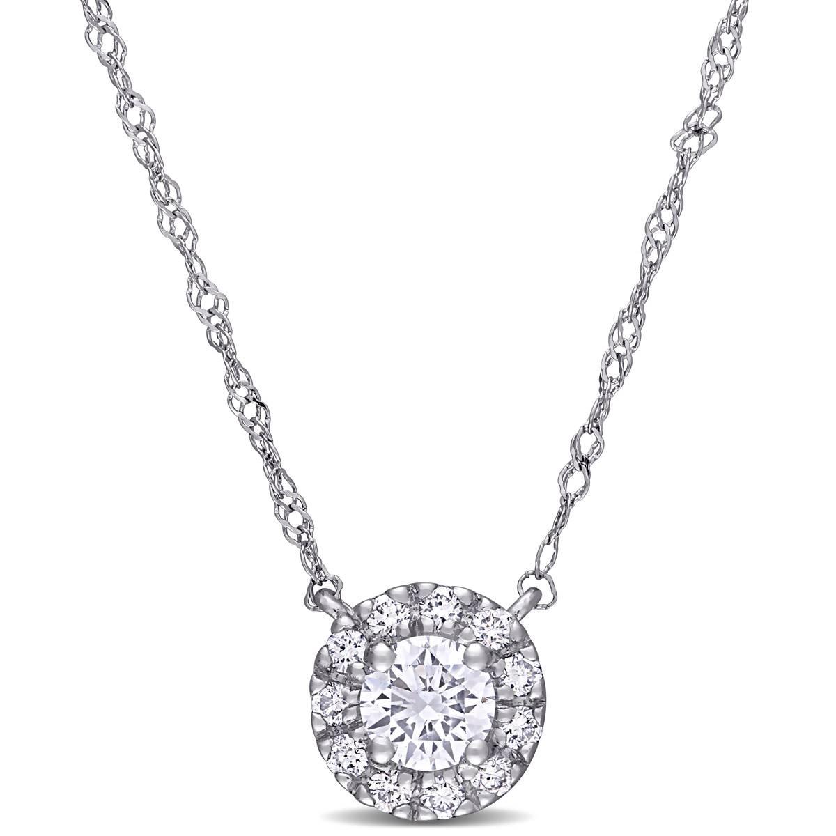 Gemstone Classics™ White Gold 3/8ctw Lab Grown Diamond...