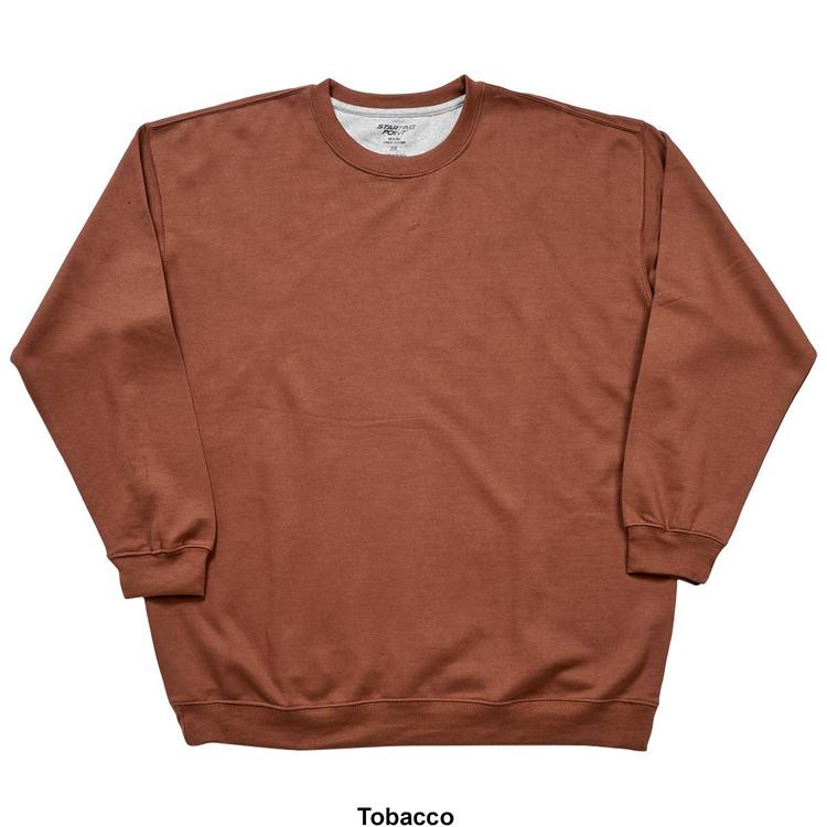 Mens Big &amp; Tall Starting Point Solid Long Sleeve Sweatshirt
