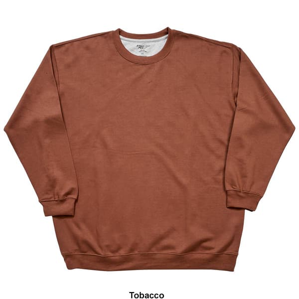 Mens Big &amp; Tall Starting Point Solid Long Sleeve Sweatshirt