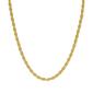 24in. Polished Vermeil Sterling Silver Solid Rope Chain Necklace - image 1