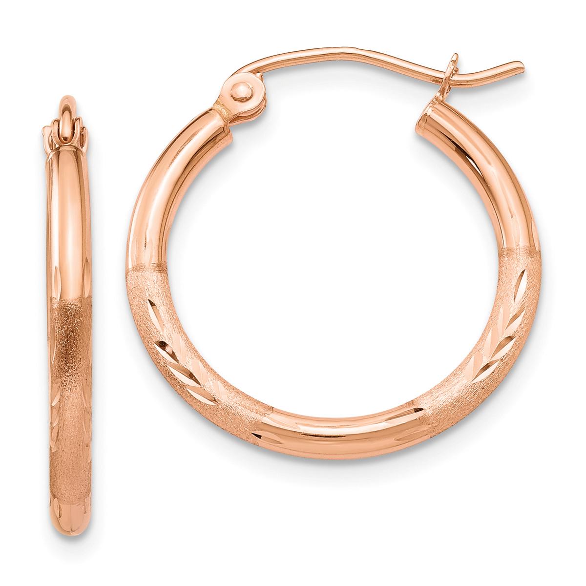 Gold Classics™ 14kt. Rose Gold 20mm Polished Hoop Earrings