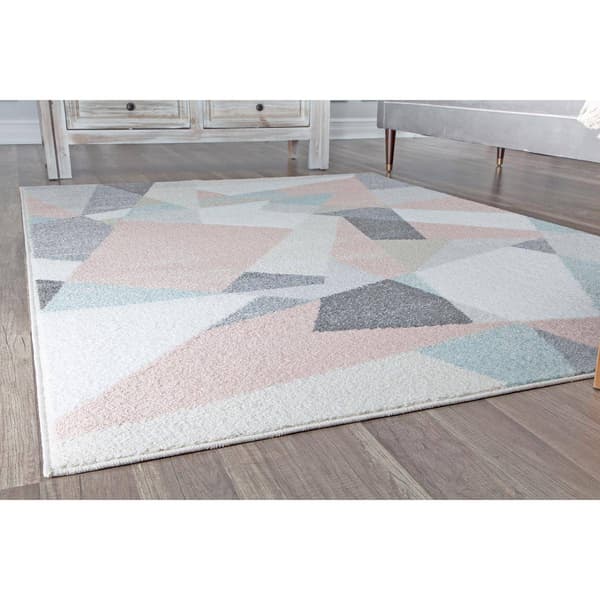 Rugs America™ Miko Milkshake Geometric Contemporary Area Rug