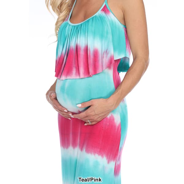 Womens White Mark Malea Maternity Maxi Dress