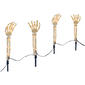 Skeleton Hands with 20 LED Microdot Warm White Lights & Autotimer - image 1