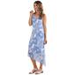 Womens Mlle Gabrielle Sleeveless Gauze Floral Uneven Hem Dress - image 4