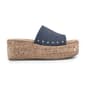 Womens White Mountain Diligent Denim Platform Sandals - image 2