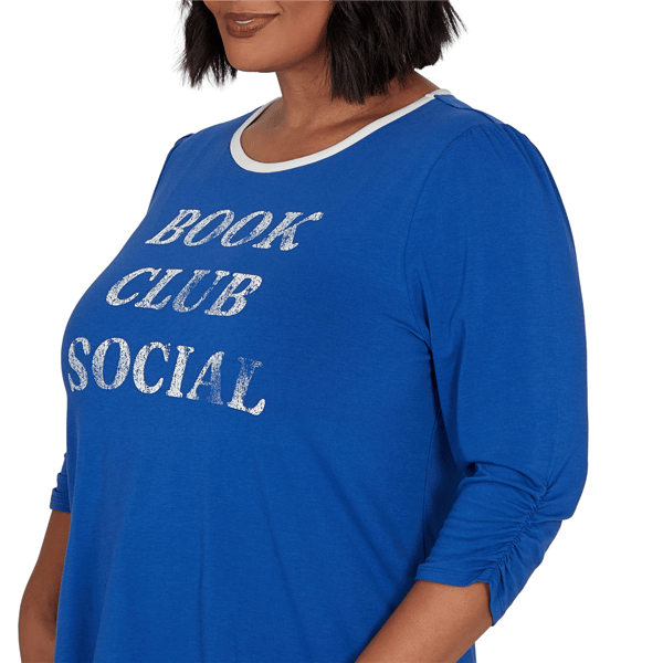 Plus Size Ruby Rd. Must Haves II Book Club Social Tee