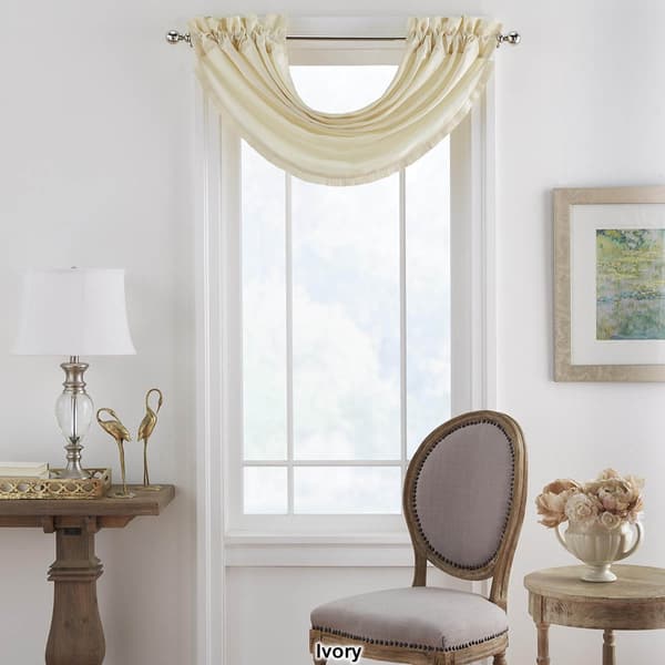 Elrene Versailles Solid Window Valance - 52x36