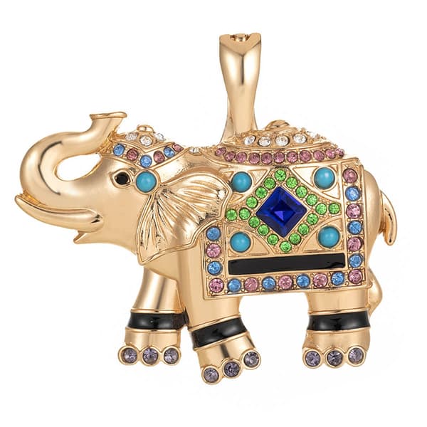Wearable Art Multi Color Elephant Enhancer - image 