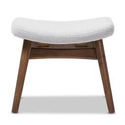 Baxton Studio Vera Upholstered Ottoman