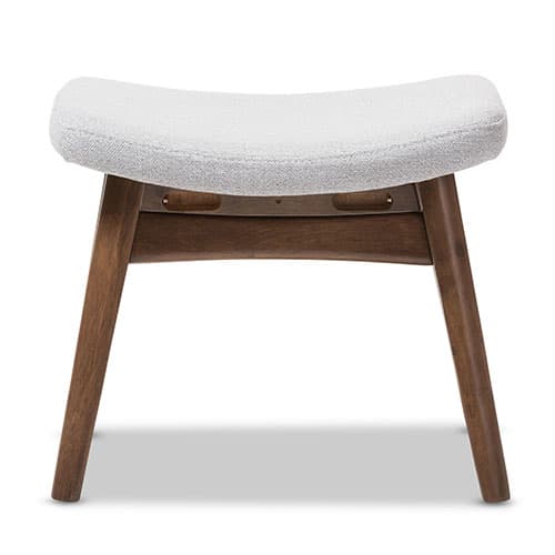 Baxton Studio Vera Upholstered Ottoman