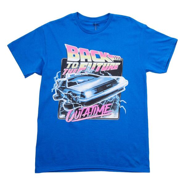 Young Mens Back to the Future Short Sleeve Graphic Tee - image 