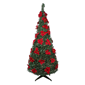 Northlight 6ft. Pre-Lit Slim Poinsettia Pop-Up Christmas Tree - image 1