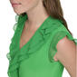 Womens Tommy Hilfiger Sleeveless Ruffle Front Solid Blouse - image 3