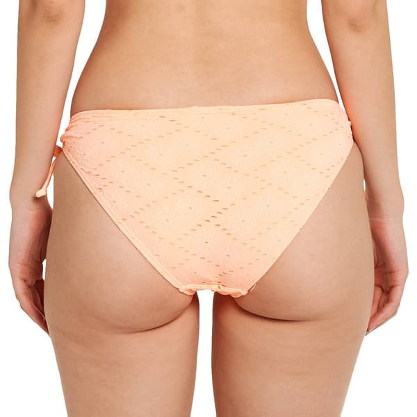 Juniors California Sunshine Floral Crochet Bikini Swim Bottoms