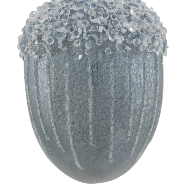 Northlight Glittered Blue Mercury Glass Acorn Christmas Ornament