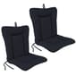 Jordan Manufacturing Set of 2 Navy Outdoor Dining Chair Cushions - image 1