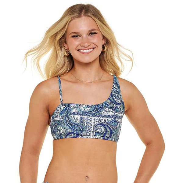Juniors Raisins & Island Soul Shine On Bandeau Bikini Swim Top