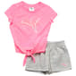 Toddler Girl Puma(R) Tie Front Tee and Shorts Set - image 1