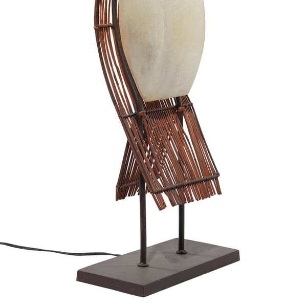 9th & Pike&#174; Brown Bamboo Coastal Floor Lamp