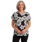 Plus Size Cocomo Floral Rhinestone Embellishment Blouse - image 1