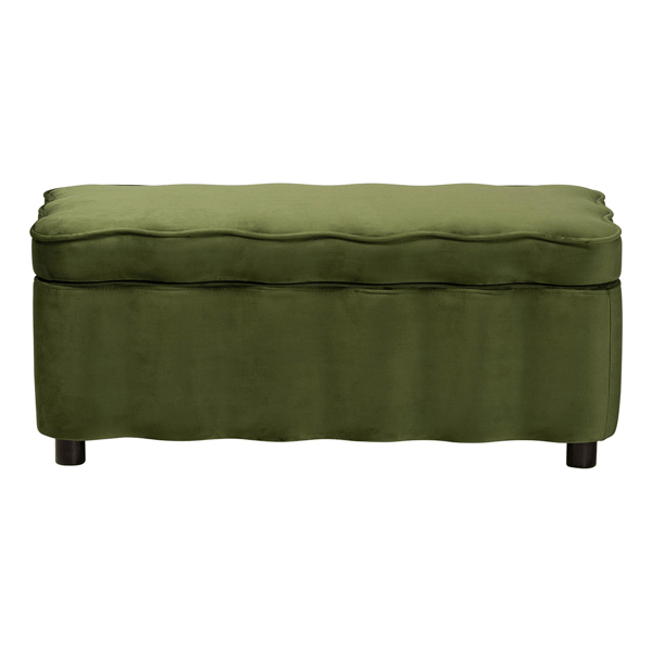 bali & pari Paulina Velvet Storage Bench