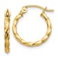 Gold Classics&#40;tm&#41; 14kt. Gold 12mm Hoop Earrings - image 1