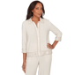 Petites Alfred Dunner Natural Wonder Embellished Crochet Trim Li - image 1