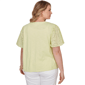 Plus Size Ruby Rd. Renaissance Romance Short Eyelet Sleeve Blouse - image 1