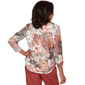Petite Alfred Dunner Spice Market Dramatic Floral Blouse - image 2