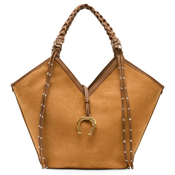 Betsey Johnson Suede Tulip Tote - image 