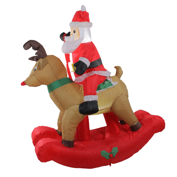 Northlight Lighted Inflatable Rocking Reindeer Christmas Décor