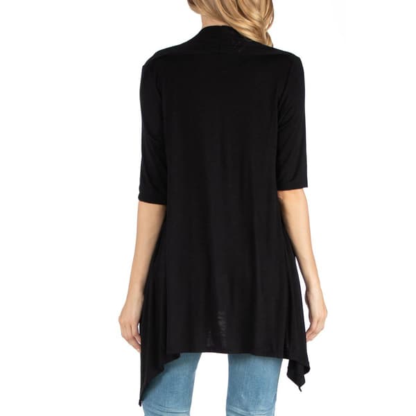 Plus Size 24/7 Comfort Apparel Half Sleeve Maternity Cardigan