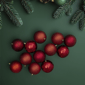 Northlight 12ct. Shatterproof 4-Finish Red Christmas Ornaments - image 3